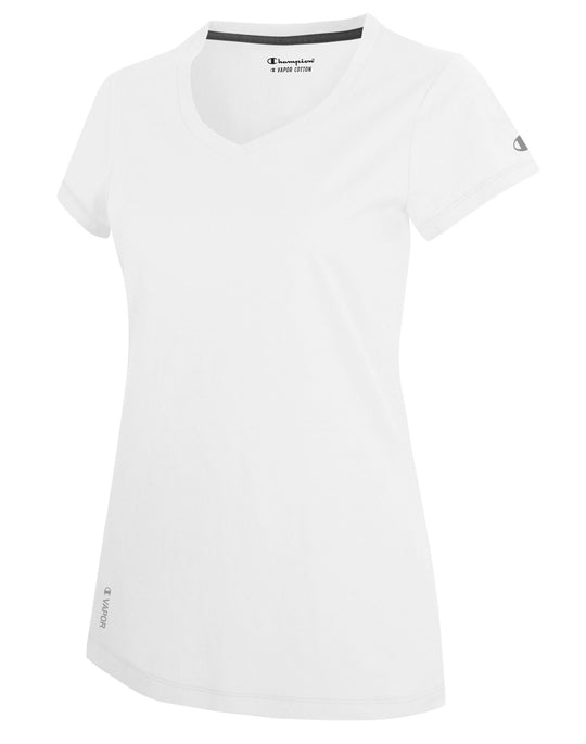 Champion Vapor® Women`s V-Neck Cotton Tee