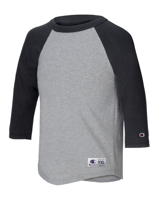 Champion Youth Raglan Baseball T-Shirt