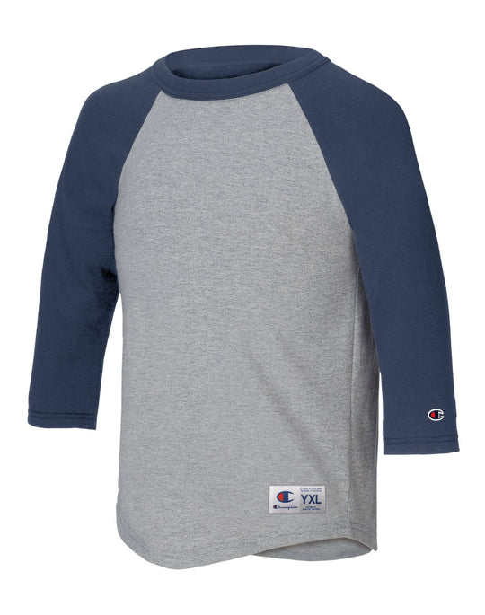 Champion Youth Raglan Baseball T-Shirt