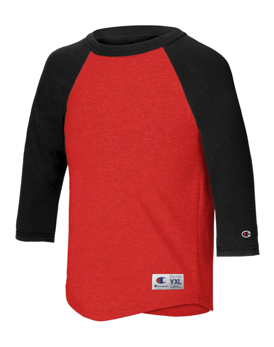 Champion Youth Raglan Baseball T-Shirt