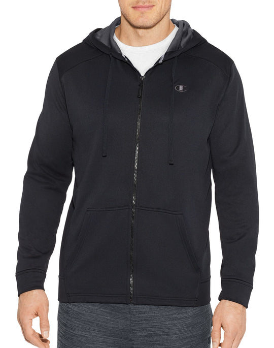 Champion Mens Tech Fleece Full Zip Hood