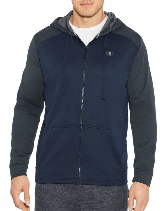 Champion Mens Tech Fleece Full Zip Hood