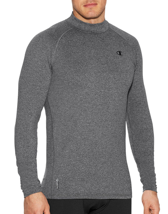 Champion Mens Cold Weather Mock Tee