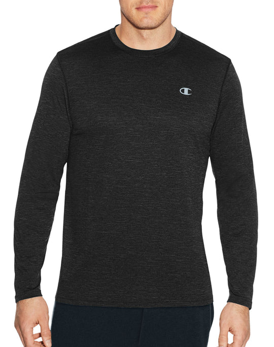 Champion Mens C Vapor Heather Long Sleeve Tee