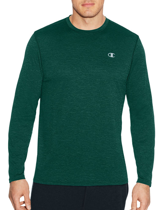 Champion Mens C Vapor Heather Long Sleeve Tee