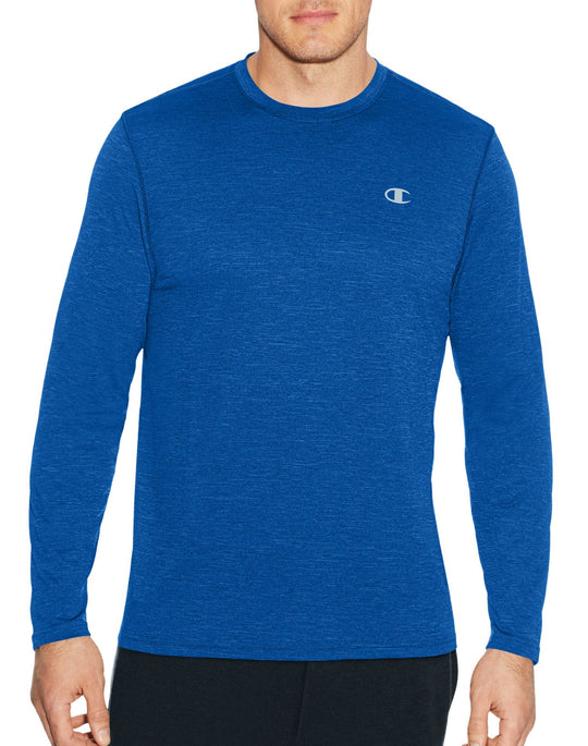 Champion Mens C Vapor Heather Long Sleeve Tee