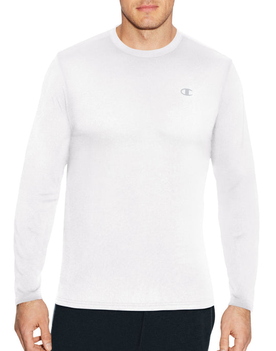 Champion Mens C Vapor Heather Long Sleeve Tee