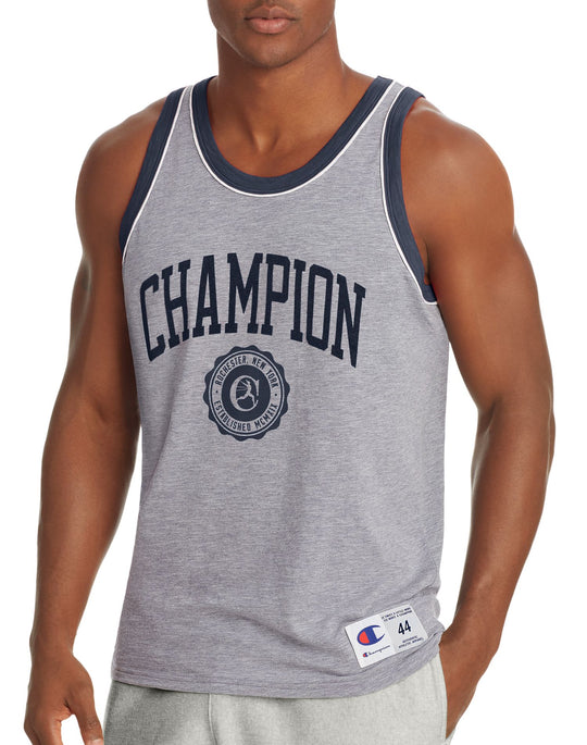 Champion Mens Heritage Tank, Collegiate Crest