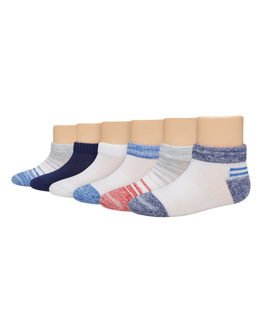 Hanes Toddler Boys 6-Pack Low Cut Socks