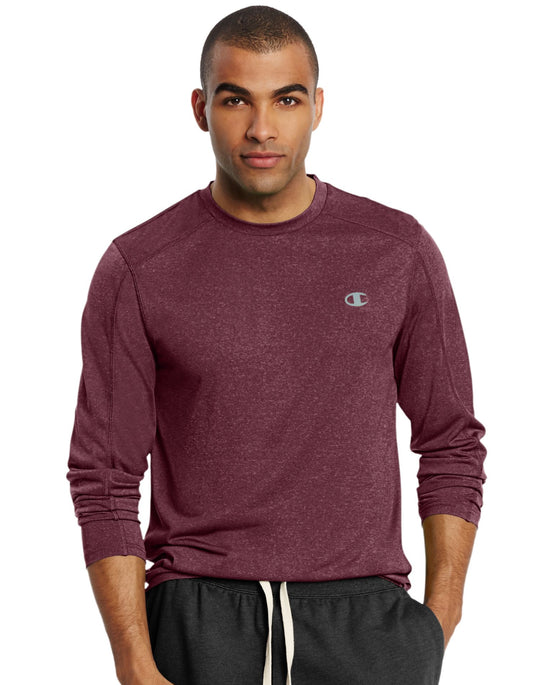Champion Men`s Vapor Heather Long-Sleeve Tee