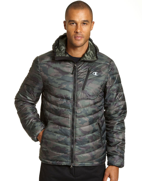 Champion Mens Packable Performance Jacket With Reactive Fill