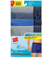 Hanes Mens Ultimate FreshIQ X-Temp Air Boxer Briefs Assorted Black/Grey 4-Pack