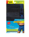 Hanes Mens Black/Gray X-Temp Perfect Stretch 4-Pack Poly Boxer Briefs