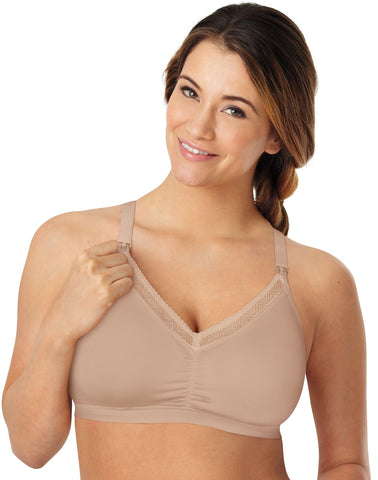 Playtex Womens Nursing Shaping Foam Wirefree Bra with Lace