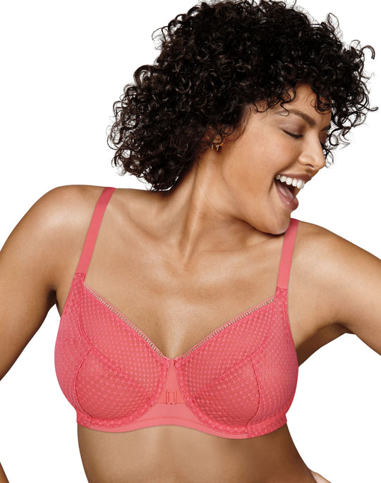 Playtex Womens Love My Curves Amazing Shape Unlined Balconette Underwire Bra