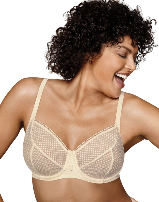 Playtex Womens Love My Curves Amazing Shape Unlined Balconette Underwire Bra