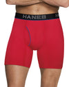 Hanes Ultimate Mens Comfort Flex Fit Ultra Lightweight Breathable Mesh Boxer Briefs Assorted 4-Pack