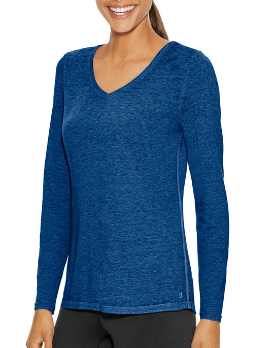 Champion Women Authenic Wash Long Sleeve Tee