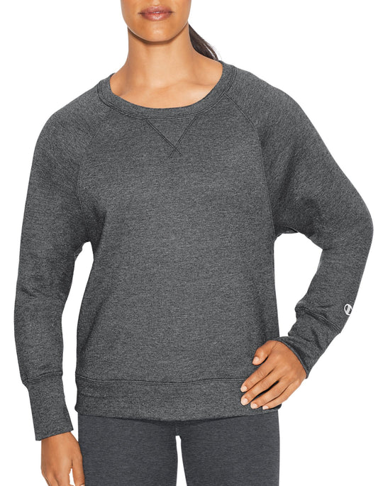 Champion Womens Fleece Boyfriend Crew Sweatshirt