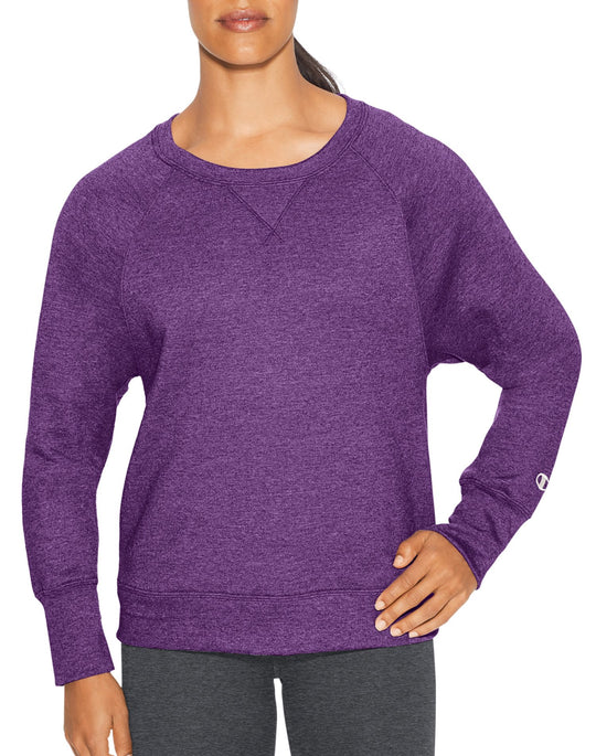Champion Womens Fleece Boyfriend Crew Sweatshirt
