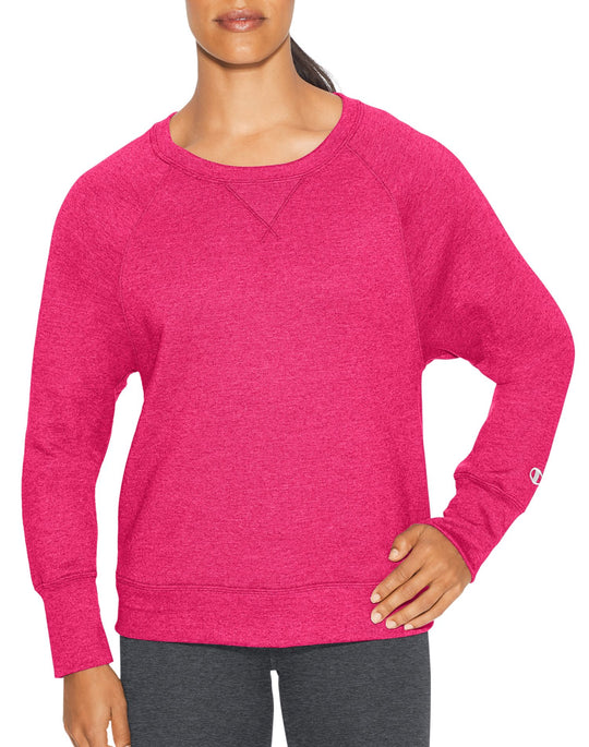 Champion Womens Fleece Boyfriend Crew Sweatshirt