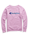Champion Womens Powerblend Fleece Boyfriend Crew, Felt Logo