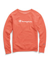 Champion Womens Powerblend Boyfriend Crew, Script Logo