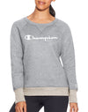 Champion Womens Powerblend Boyfriend Crew, Script Logo