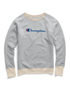Champion Womens Powerblend Boyfriend Crew, Script Logo