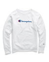 Champion Womens Powerblend Boyfriend Crew, Script Logo