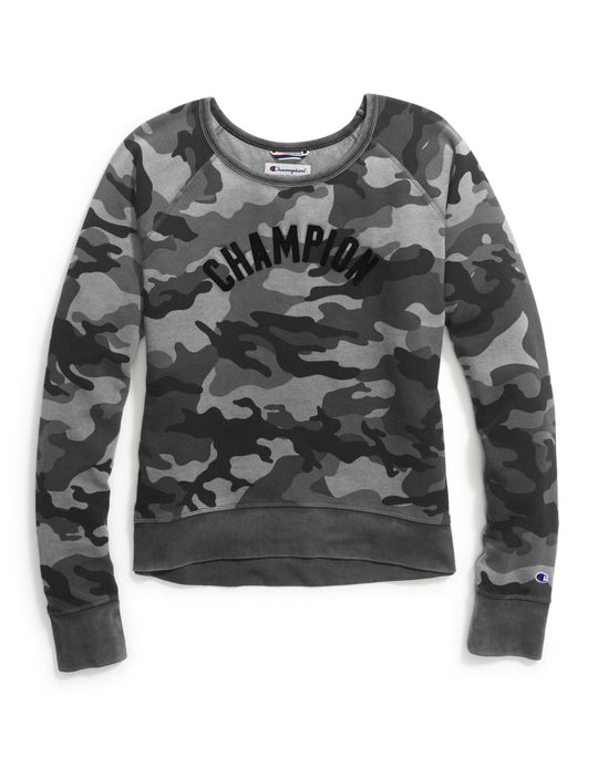 Champion Womens Heritage Vintage Dye Fleece Crew