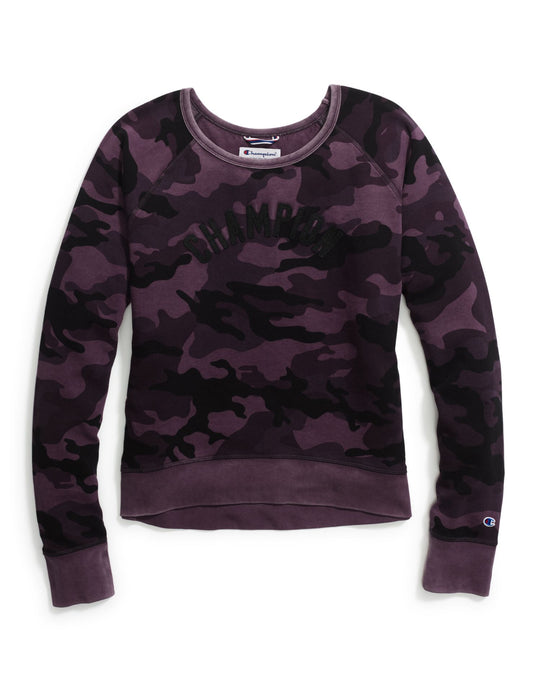 Champion Womens Heritage Vintage Dye Fleece Crew