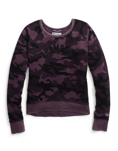 Champion Womens Heritage Vintage Dye Fleece Crew