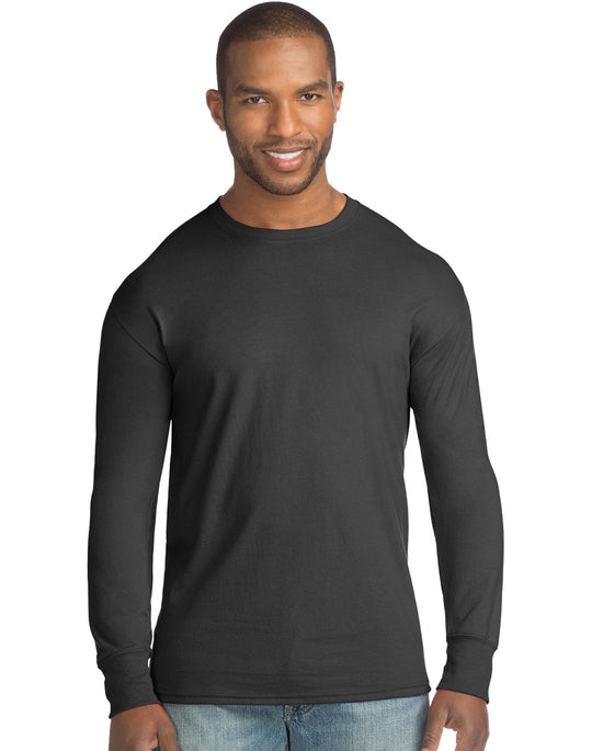 Hanes Mens X-Temp w/Fresh IQ Crewneck Long Sleeve Fashion T-Shirt