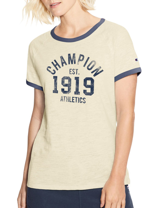 Champion Womens Heritage Ringer Tee