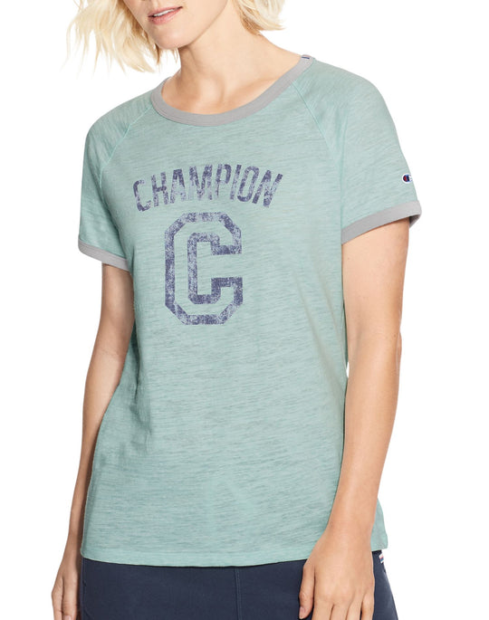 Champion Womens Heritage Ringer Tee