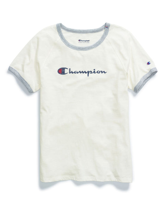 Champion Womens Heritage Ringer Tee