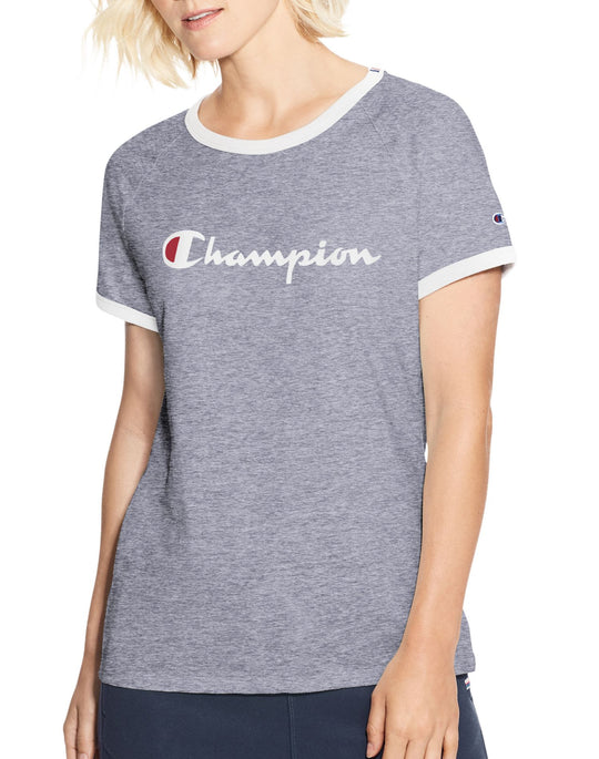 Champion Womens Heritage Ringer Tee