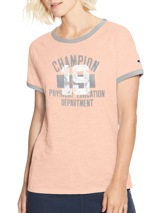Champion Womens Heritage Ringer Tee