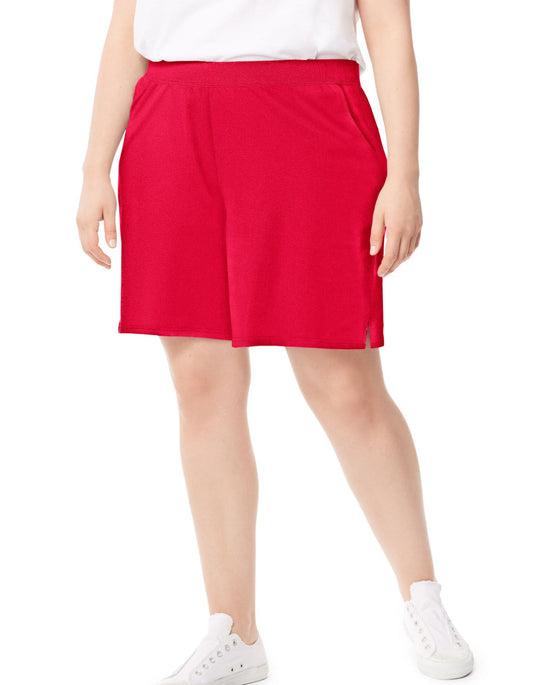 Just My Size Women`s Plus-Size Cotton Jersey Pocket Shorts