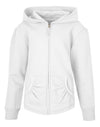 Hanes Girls` Full-Zip Hooded Sweatshirt
