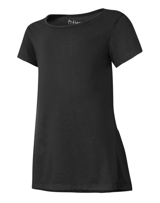 Hanes Girls Peplum Short Sleeve T-Shirt