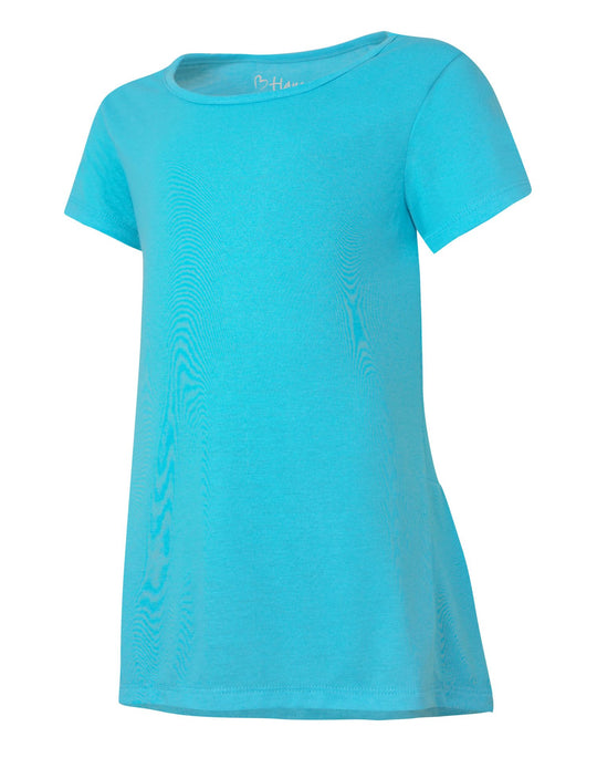 Hanes Girls Peplum Short Sleeve T-Shirt