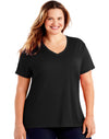 Just My Size Womens Cool DRI Short-Sleeve V-Neck Tee