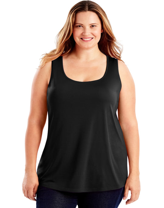 Just My Size Womens Cool DRI Scoop-Neck Tank Top