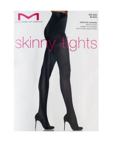 Maidenform Women`s Zig Zag Skinny Tights