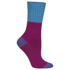 Hot Sox Womens Color Block Marl Cuff Boot Sock
