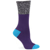 Hot Sox Womens Color Block Marl Cuff Boot Sock