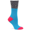 Hot Sox Womens Color Block Marl Cuff Boot Sock