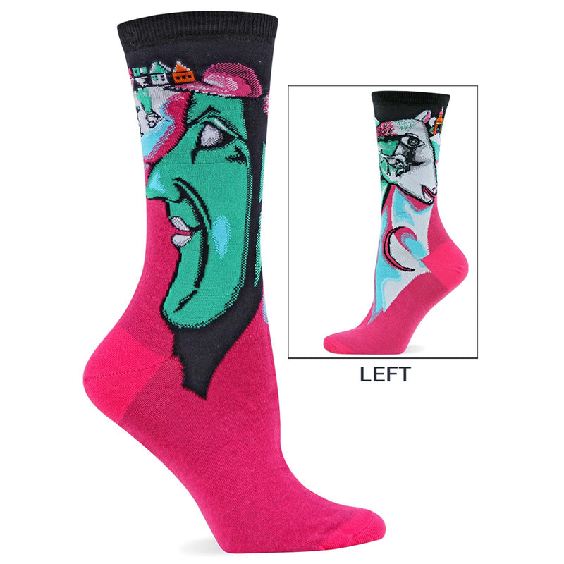 Hot Sox Womens Artist Series I And The Village Trouser Sock